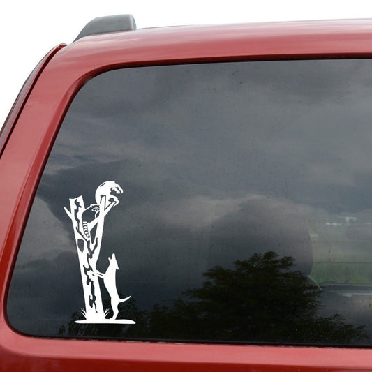 High-quality Raccoon Hunting Car Truck Window Decor Vinyl Decal Sticker