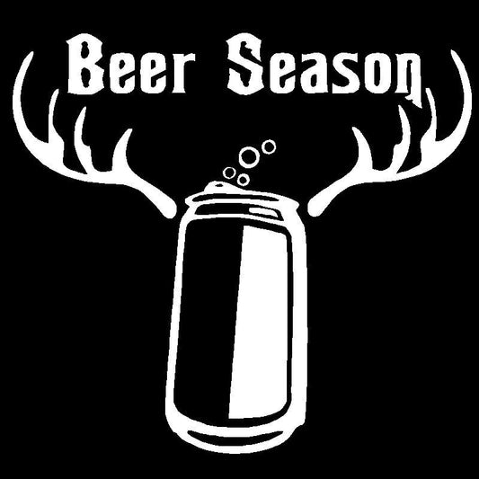 New Fashion Beer Season Funny Vinyl Decal Car Truck Window Sticker Hunting Drink Deer Hunter
