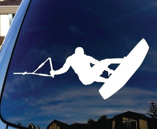 High-quality  Wakeboarder Wakeboarding Car Window Decal Sticker