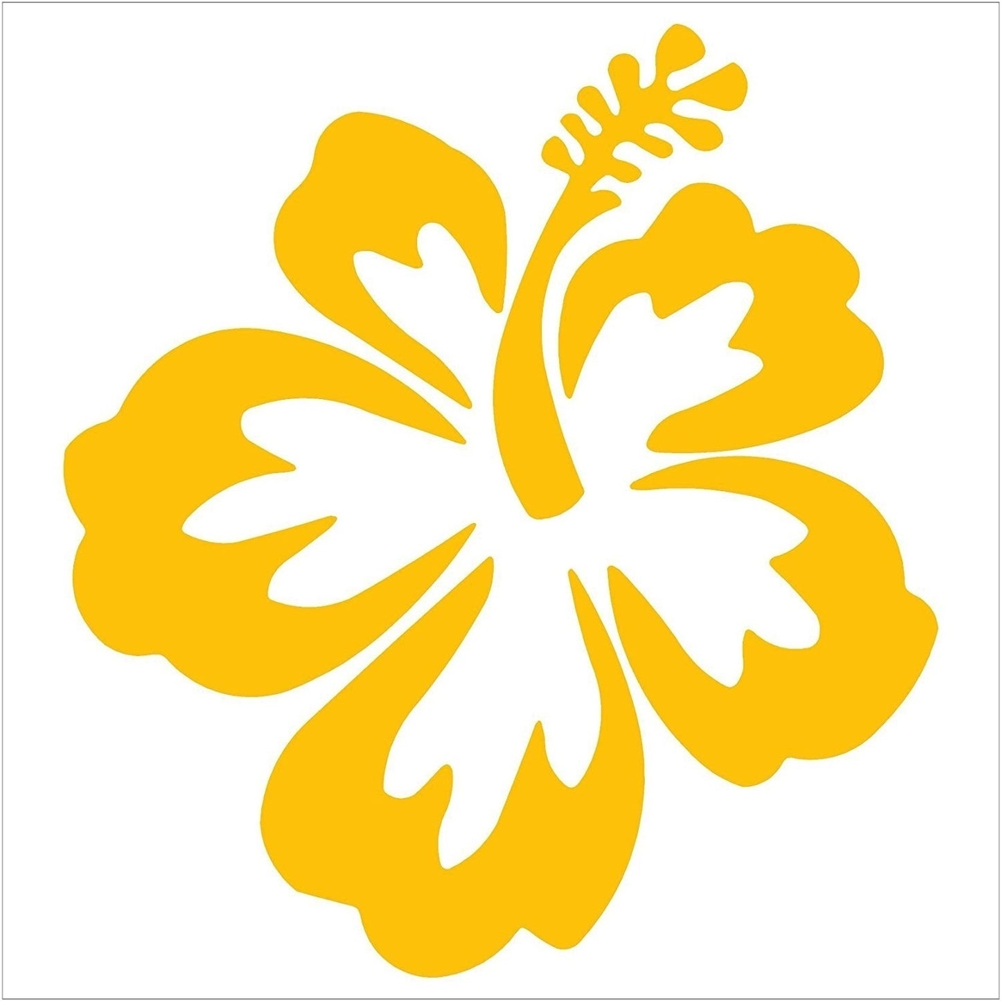 HIBISCUS FLOWER - Hawaiian - Car, Truck, Notebook, Vinyl Decal Sticker
