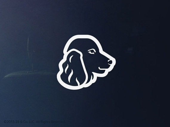 New Fashion English Cocker Spaniel Dog Vinyl Decal | Car Sticker, Decoration | 25 & Co