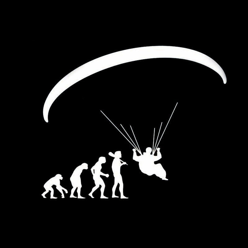 2018 NEW  Human Evolution Paragliding Car Stickers