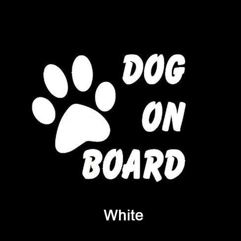 New Brand   DOG ON BOARD Car Sticker  Warning Sticker Safety Driving