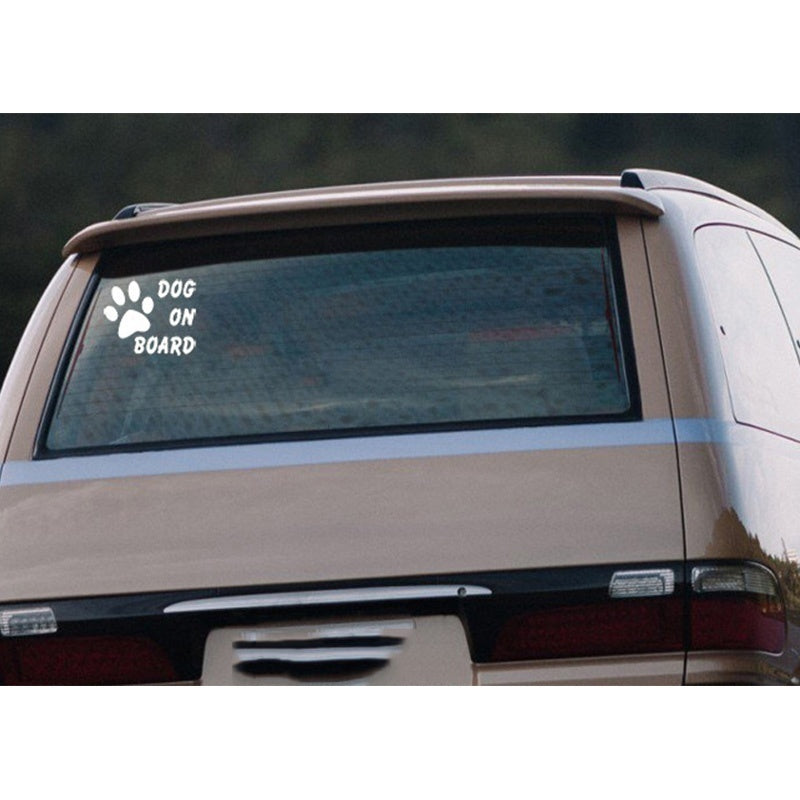 New Brand   DOG ON BOARD Car Sticker  Warning Sticker Safety Driving