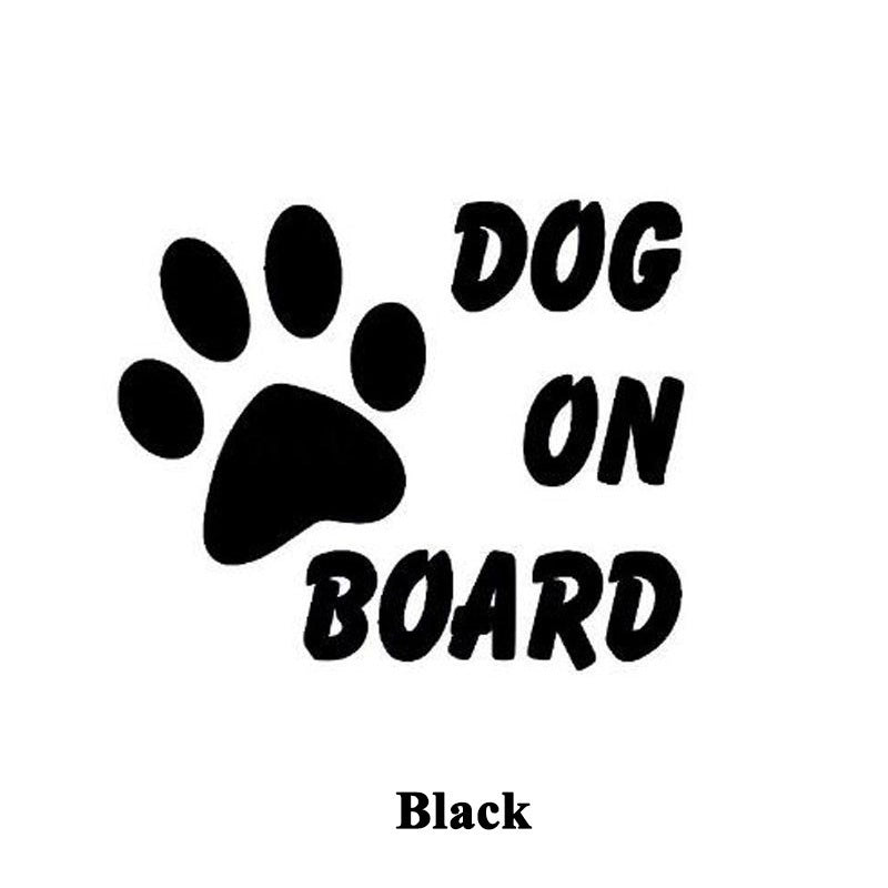 New Brand   DOG ON BOARD Car Sticker  Warning Sticker Safety Driving