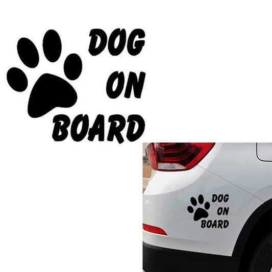 New Brand   DOG ON BOARD Car Sticker  Warning Sticker Safety Driving