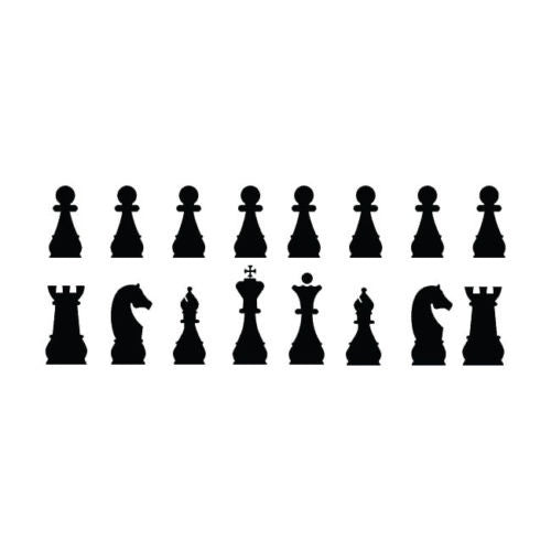 2018 NEW CHESS TABLE GAME PIECES ANY SIZE OR COLOR CUSTOM CUT VINYL DECAL STICKER