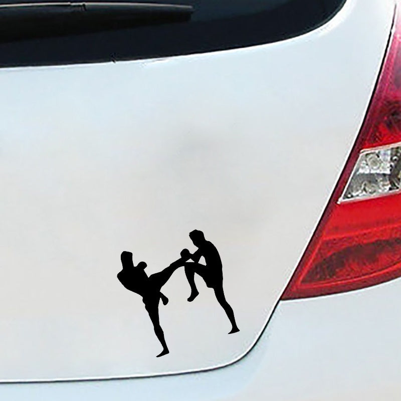 High-quality  Kickboxing Thai Car Styling Funny Vinyl Car Stickers