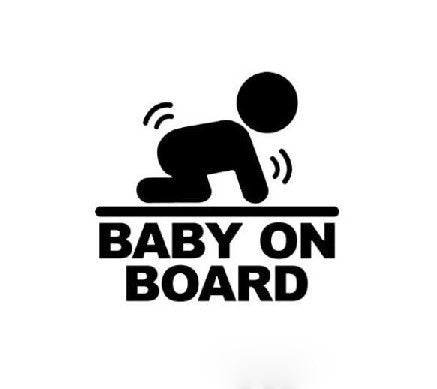 Hot BABY ON BOARD Vinyl Car Sticker Motorcycle Accessories Decorative Decals