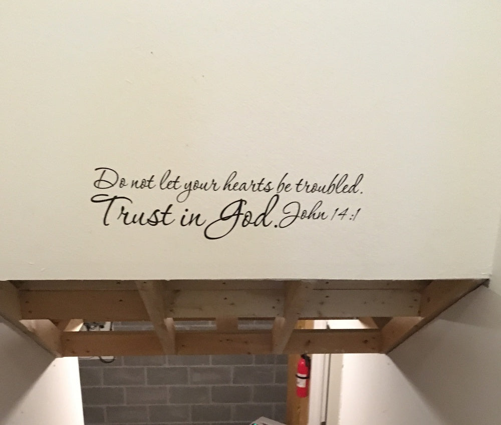 Don't Let Your Heart John English Quote Wall Sticker Home Decor Vinyl Art Decals