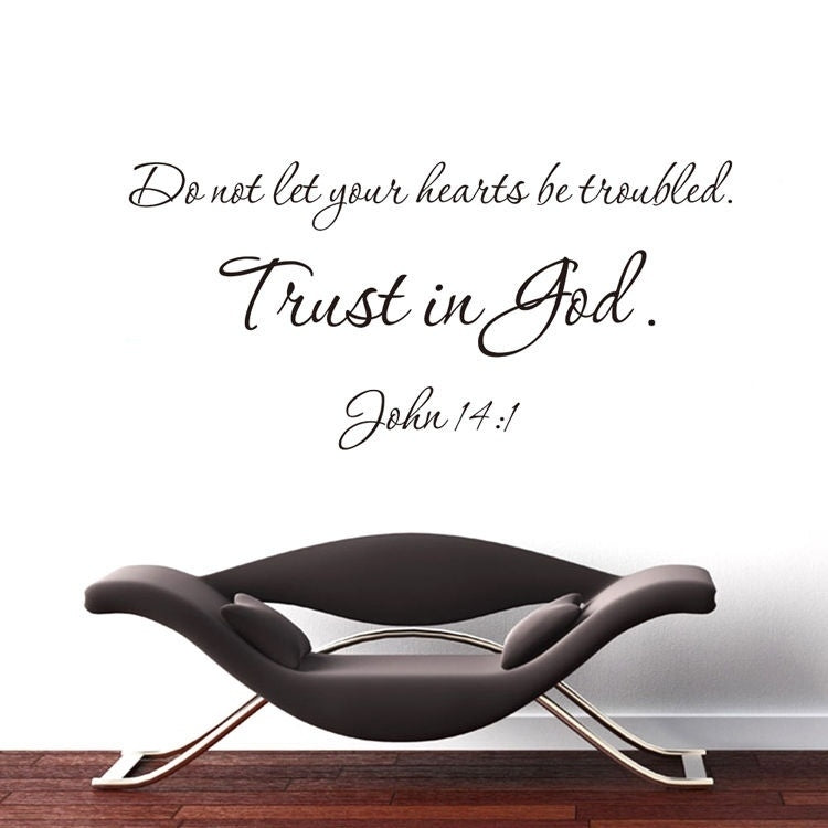 Don't Let Your Heart John English Quote Wall Sticker Home Decor Vinyl Art Decals