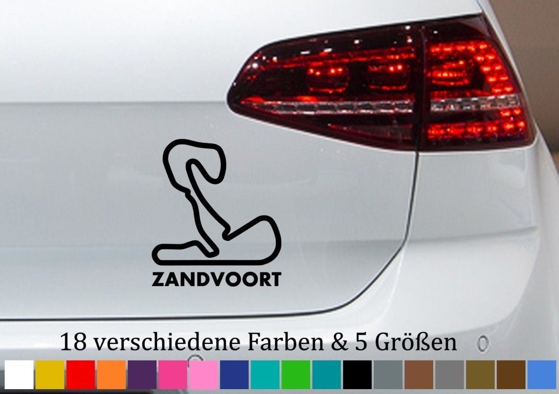 2018 NEW Circuit Zandvoort Aufkleber Niederlande Sticker Park Formel 1