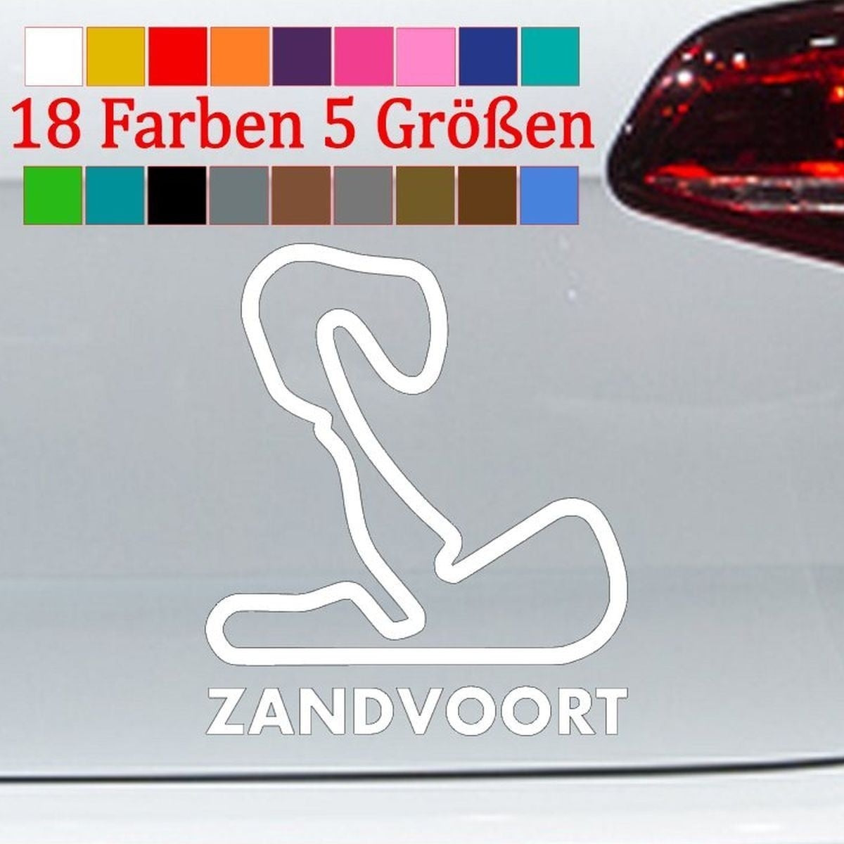 2018 NEW Circuit Zandvoort Aufkleber Niederlande Sticker Park Formel 1