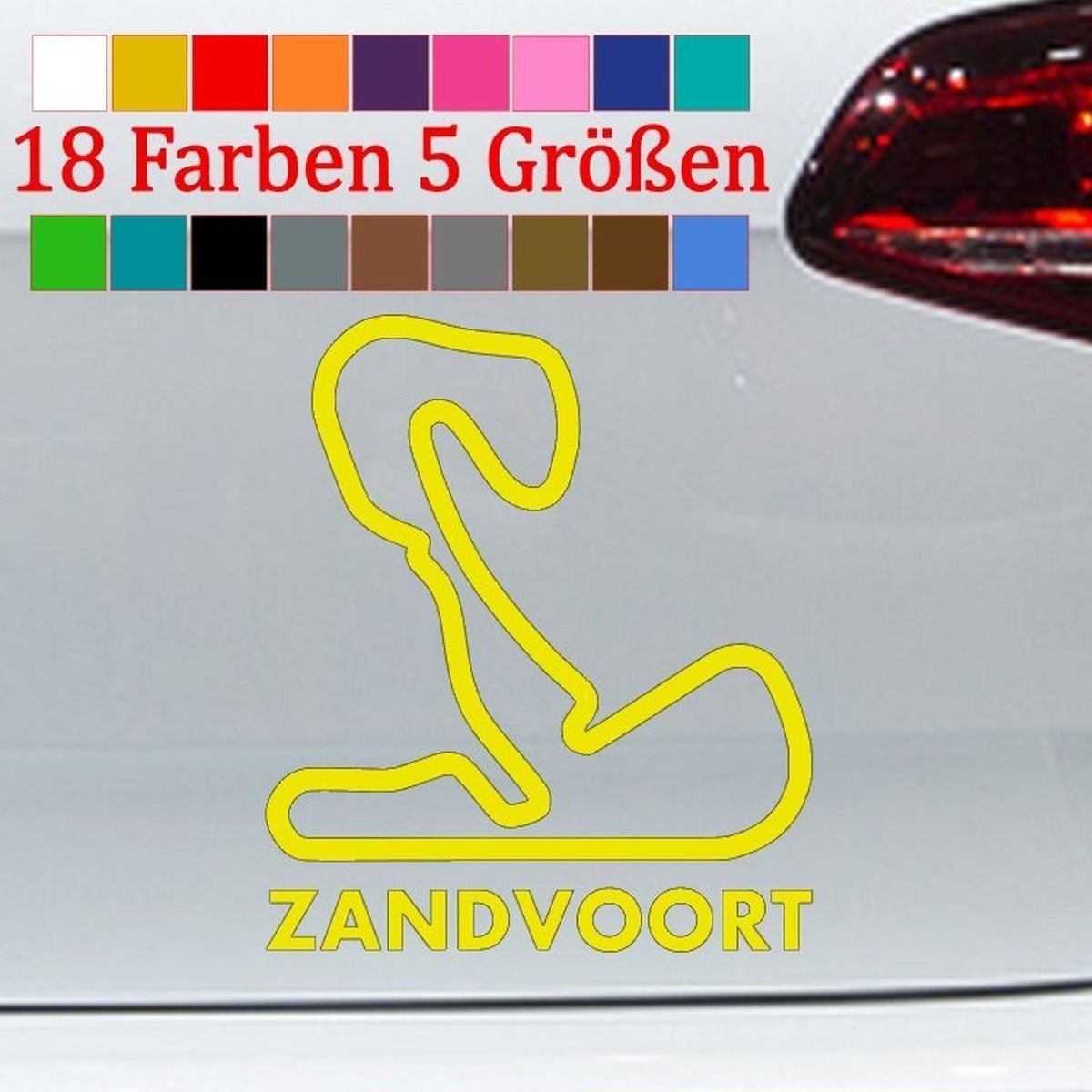 2018 NEW Circuit Zandvoort Aufkleber Niederlande Sticker Park Formel 1