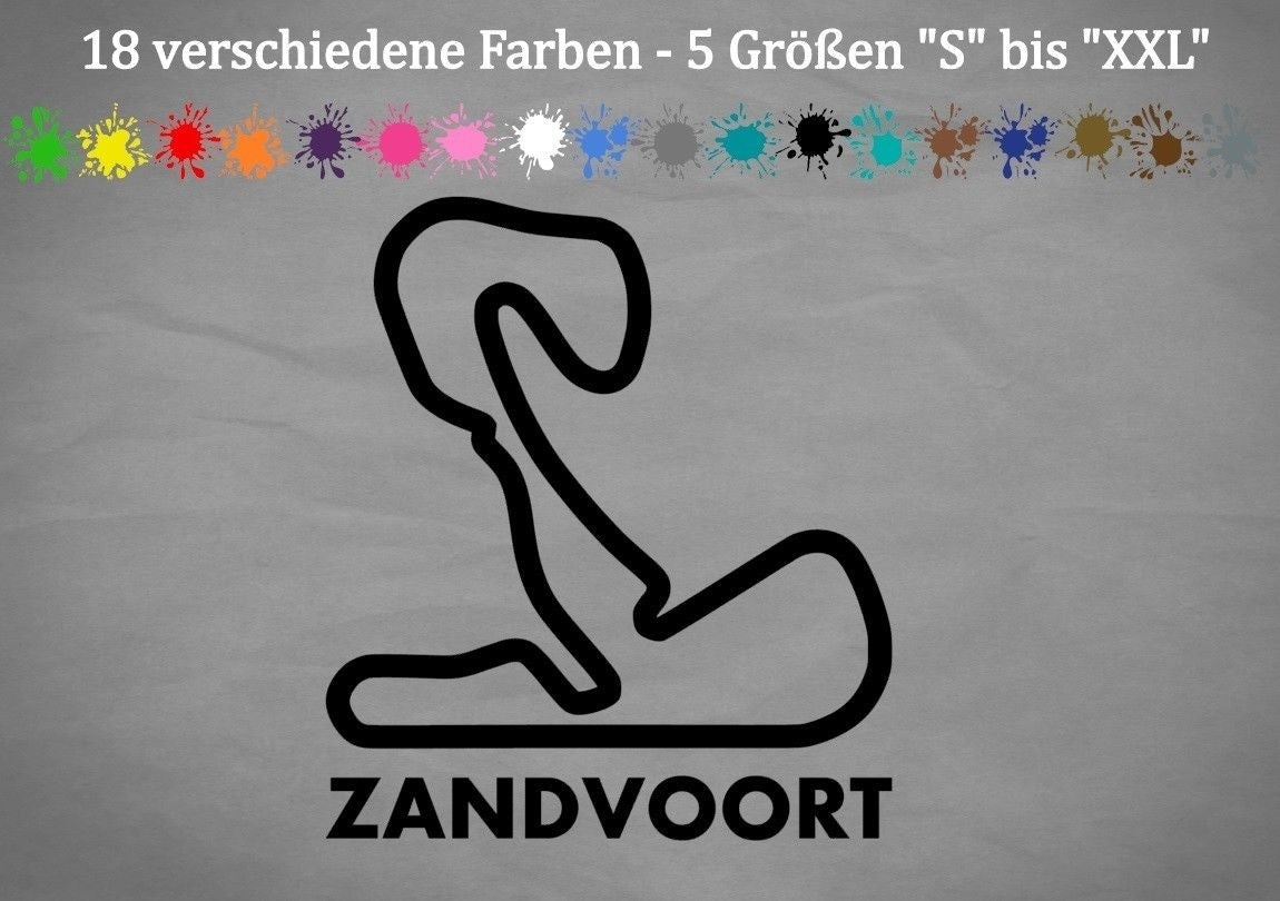 2018 NEW Circuit Zandvoort Aufkleber Niederlande Sticker Park Formel 1