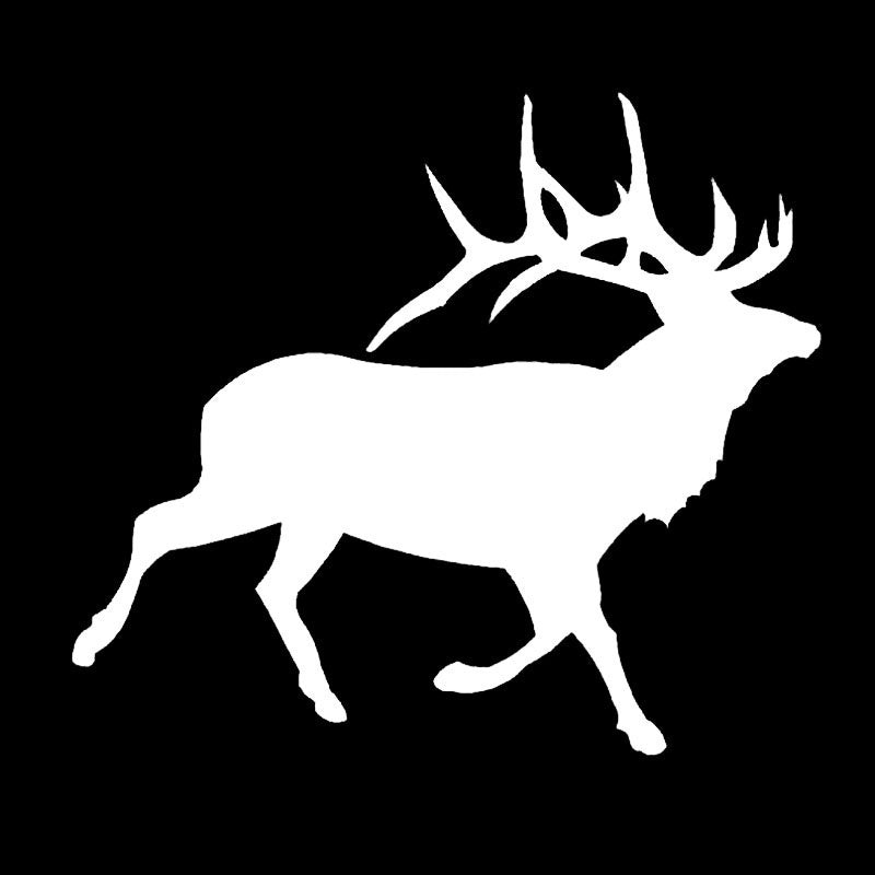 Fashion   Walking Elk Vinyl Decorative Car Sticker Hunting Waterproof Car Styling Decal