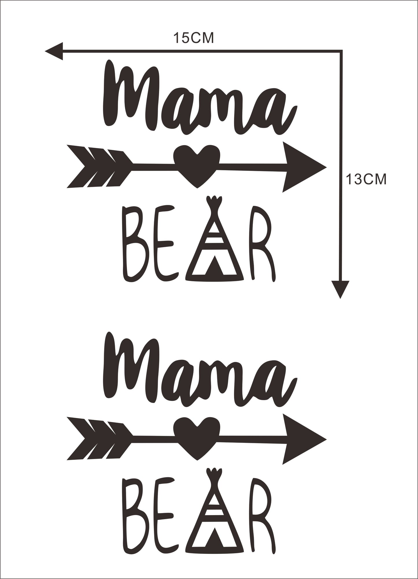 Hot   Mama Bear Decal Car Window Sticker Decal Vinyl Car Bumper Decor Home Decal Waterproof