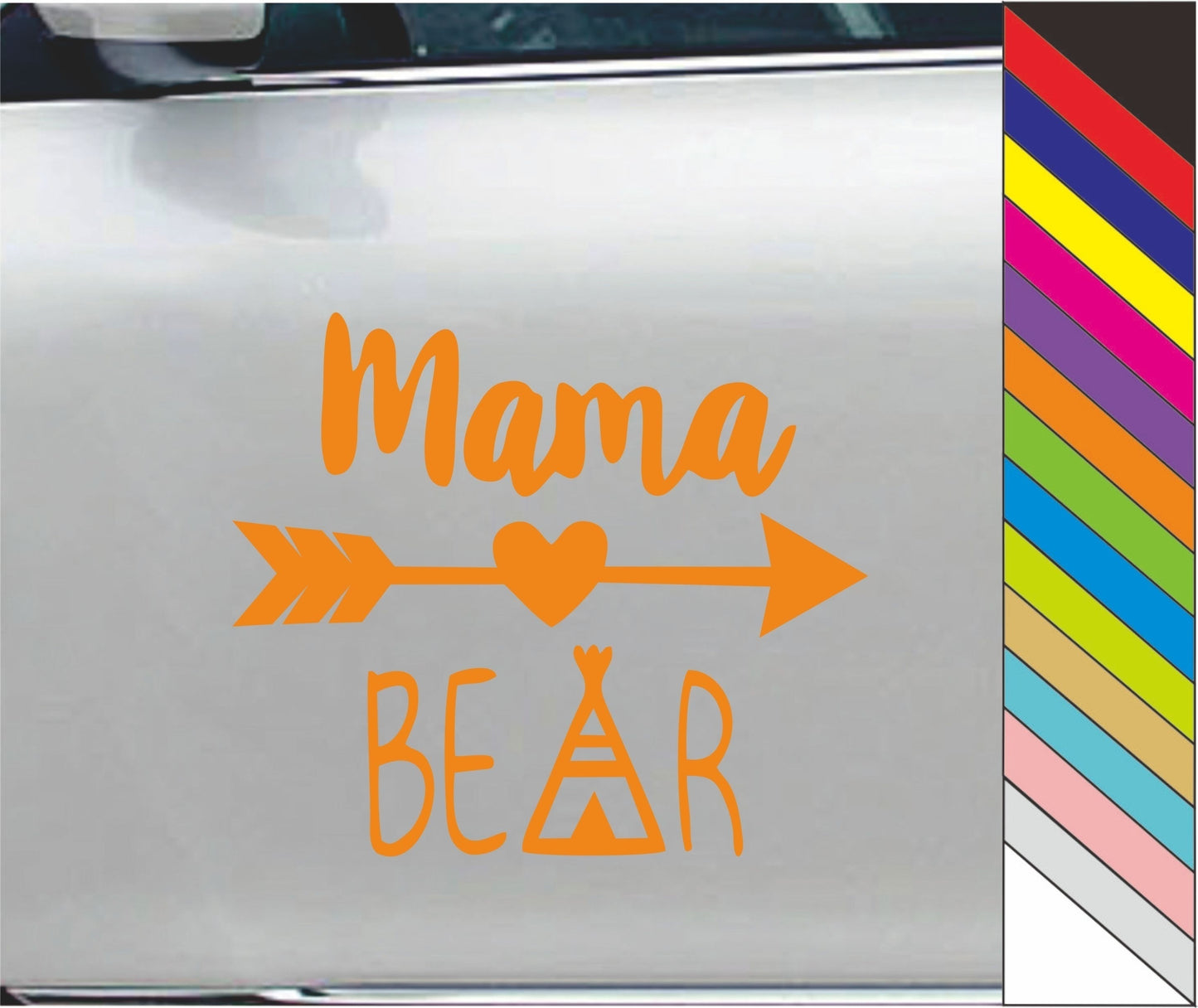 Hot   Mama Bear Decal Car Window Sticker Decal Vinyl Car Bumper Decor Home Decal Waterproof
