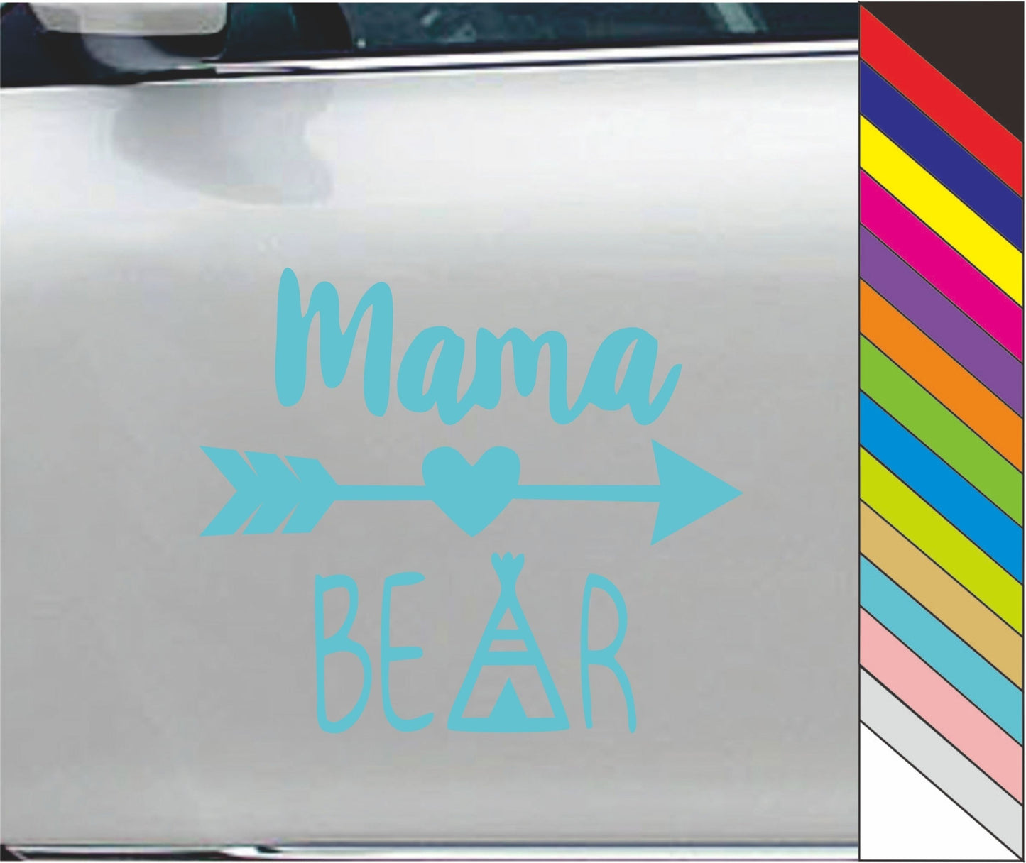 Hot   Mama Bear Decal Car Window Sticker Decal Vinyl Car Bumper Decor Home Decal Waterproof