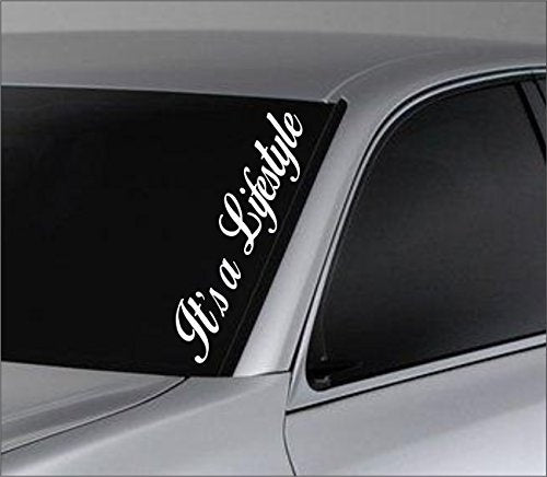 High-quality Dabbledown Decals Large It's a Lifestyle Car Truck Window Windshield Lettering Decal Sticker Decals Stickers