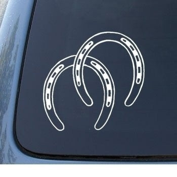 New Fashion    HORSESHOES - Horse Shoes - Car, Truck, Notebook, Vinyl Decal Sticker