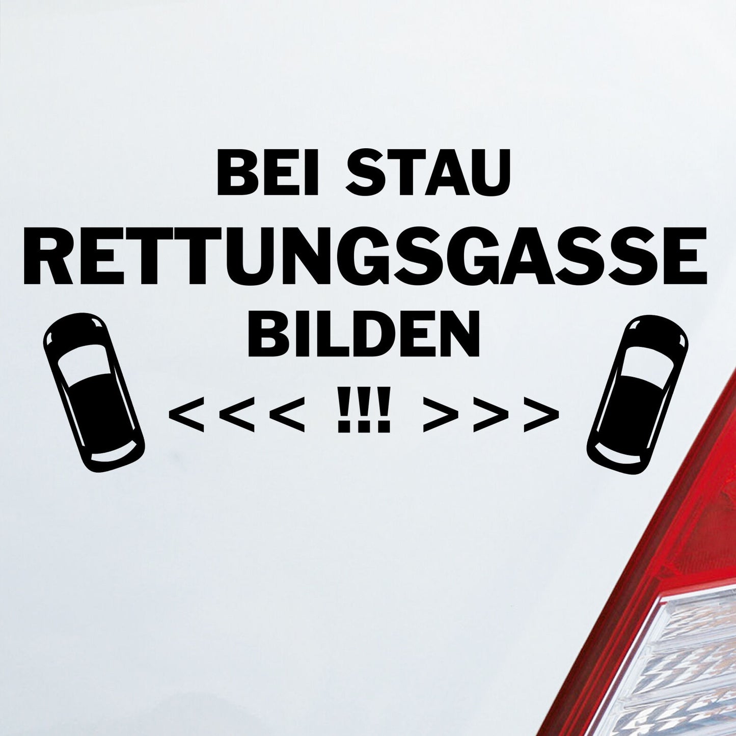 Auto Aufkleber Bei Stau Rettungsgasse Bilden! Feuerwehr Sticker Leben Retten