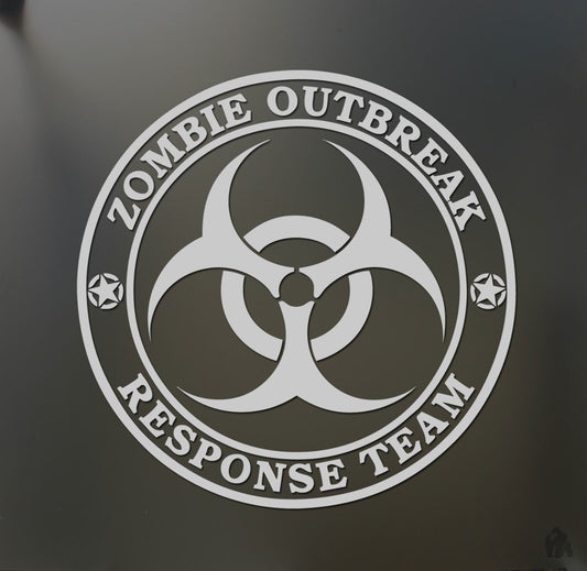 Zombie Outbreak Response Team Sticker Walking Car Wrangler Apocalypse Car Truck SUV Car Sticker Decal
