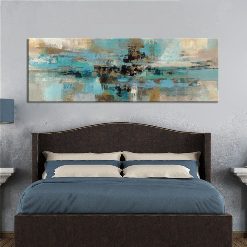 Navy Blue Canvas Painting Posters and Prints on Canvas Modern Abstract Oil Painting on the Wall Art for Living Room Cuadros Decoracion Salon