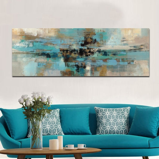 Navy Blue Canvas Painting Posters and Prints on Canvas Modern Abstract Oil Painting on the Wall Art for Living Room Cuadros Decoracion Salon