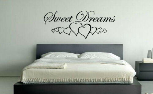 Sweet Dreams Hearts Nursy Children's Bedroom Decal Wall Art Sticker Picture