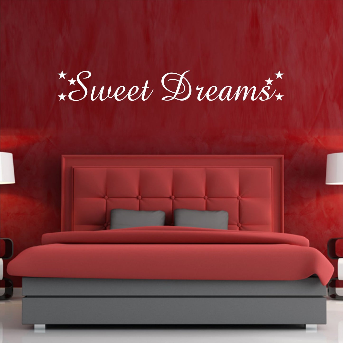 SWEET DREAMS BEDROOM QUOTE WALL ART STICKER DECAL HOME DECOR WORDS
