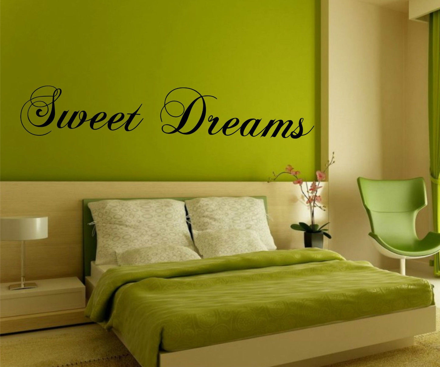 120cm x 30cm Sweet Dreams Wall Art Sticker - Decal Vinyl Transfer Quote - Bedroom Decoration