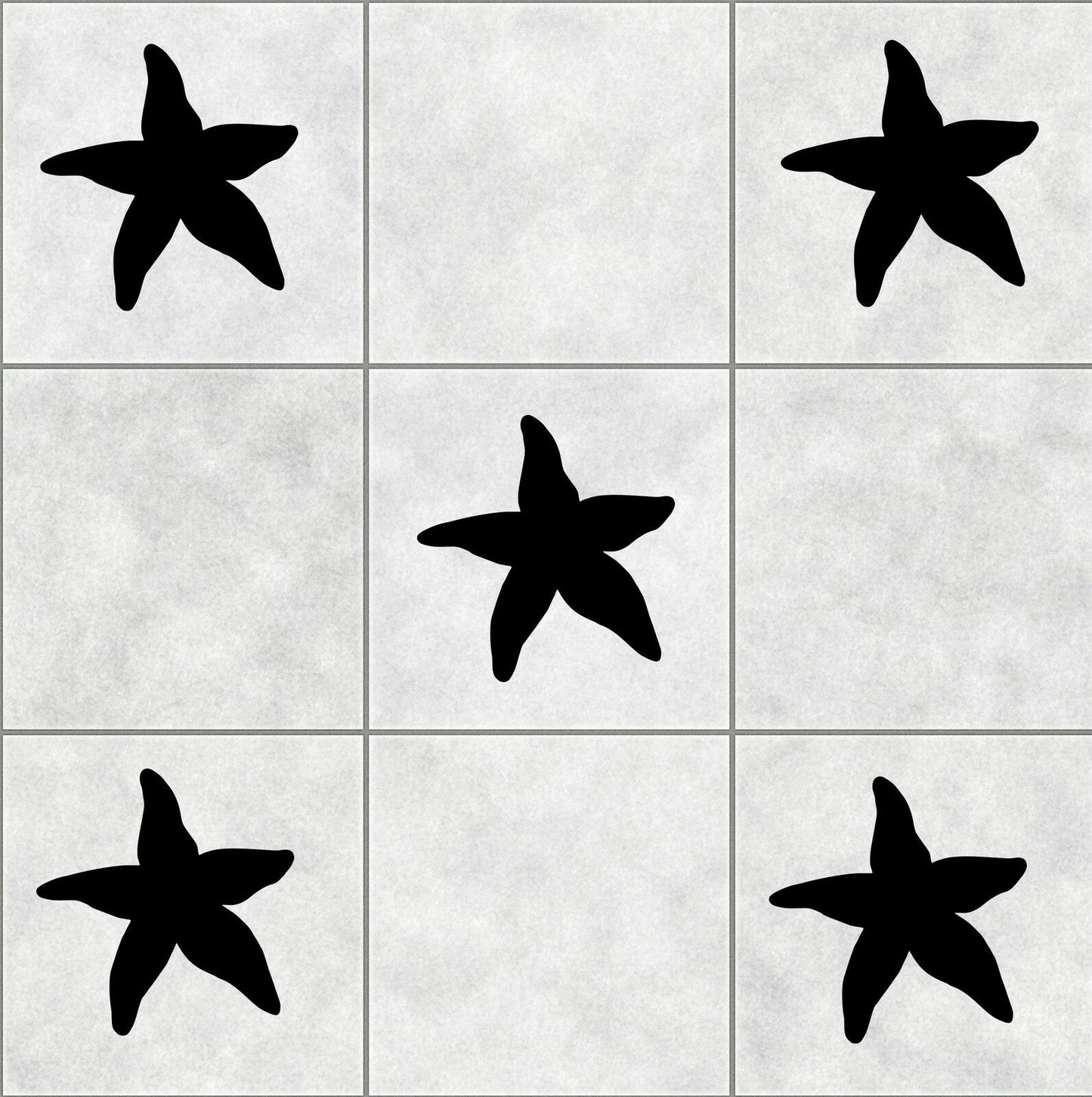 16 STARFISH water sea tile stickers BATHROOM WALL ART DECOR DECAL KITCHEN