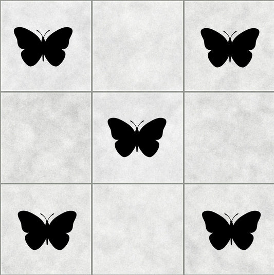 16X BUTTERFLY tile stickers BATHROOM WALL ART DECOR DECAL KITCHEN toilet