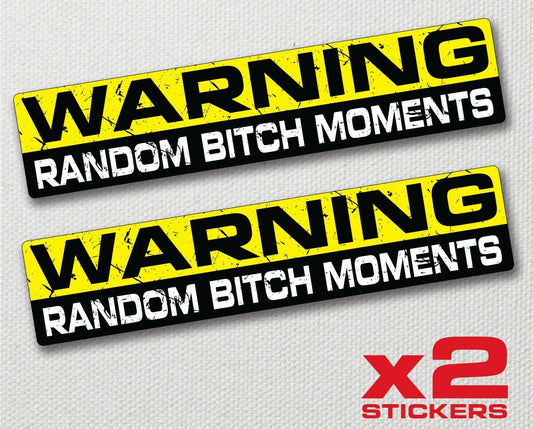 New Fashion RANDOM BITCH Sticker Vinyl Decal Bumper Window Dub Jdm Fun Women Woman Female Car