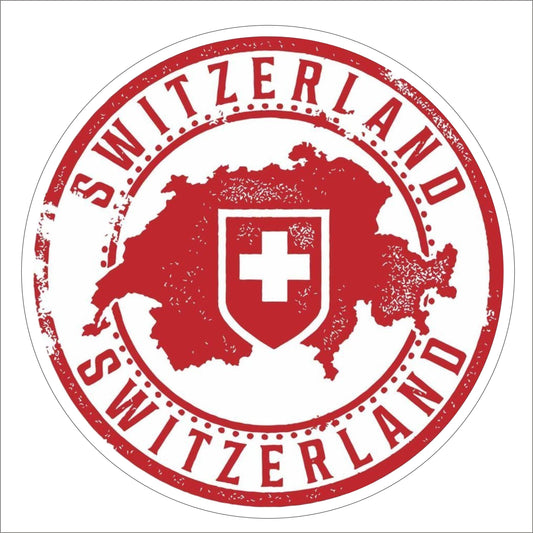 New Hot   Retro Switzerland Badge Vinyl Car Bumper Sticker Wall Window Truck Windshield Decal