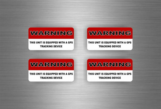 New Hot 4x Sticker Gps Alarm System Warning Decal Anti Theft Car Vehicle Security Vinyl