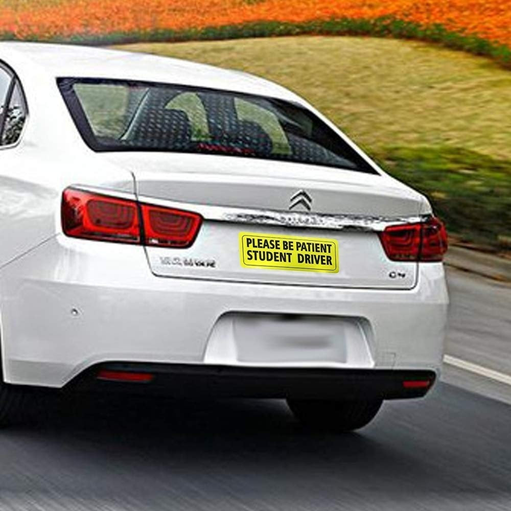 Fashion 3 Pack Please Patient Student Driver Safety Sign Car Bumper Decal for  Driver Car Window Door Sticker