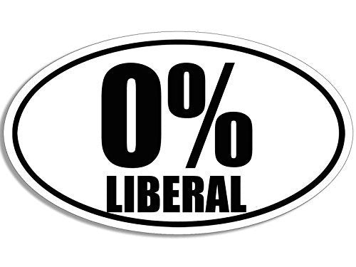 2018 NEW American Vinyl Oval Liberal Bumper Window Door Sticker Decals