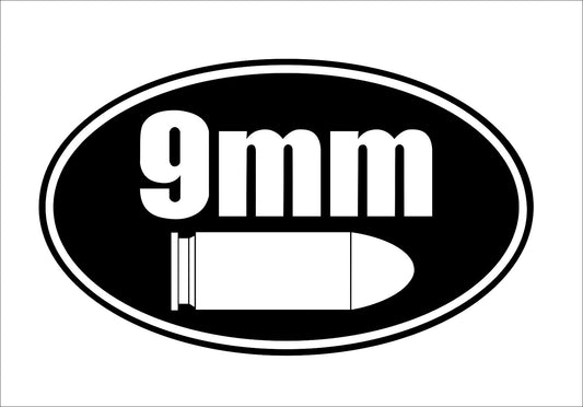Fashion   9MM Luger Ammo Can Decal Gun Ammunition Box Firearm Vinyl Sticker Waterproof