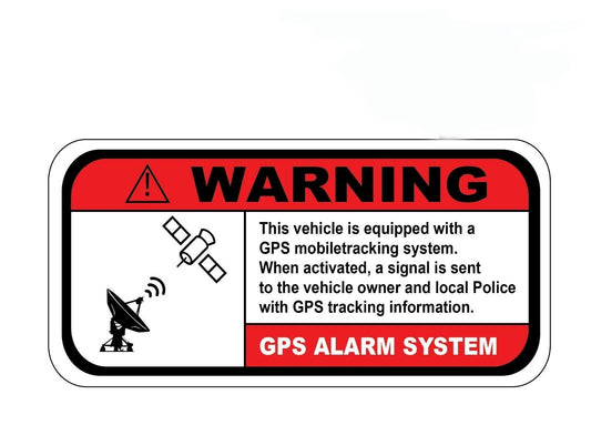 Hot WARNING GPS ALARM SYSTEM VEHICLE EQUIPPED, DON'T STEAL MY CAR STICKER WINDOW DOOR BUMPER DECAL