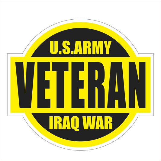 Hot U.S.Army Iraq War Veteran Vinyl Car Bumper Sticker Wall Window Truck Windshield Decal