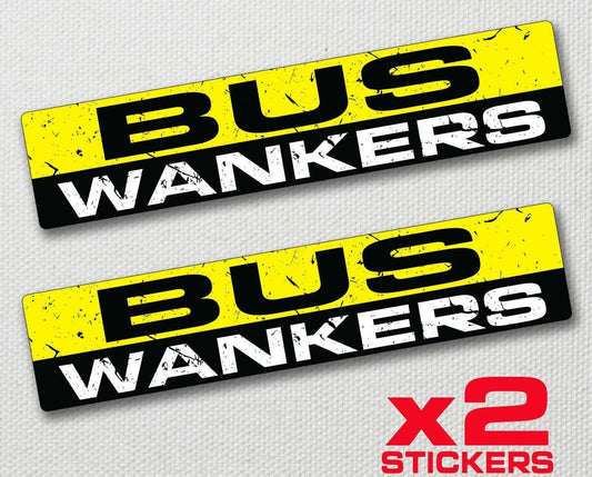Hot BUS WANKERS Sticker Vinyl Decal Funny JDM 4x4 Truck Van Car Window Bumper
