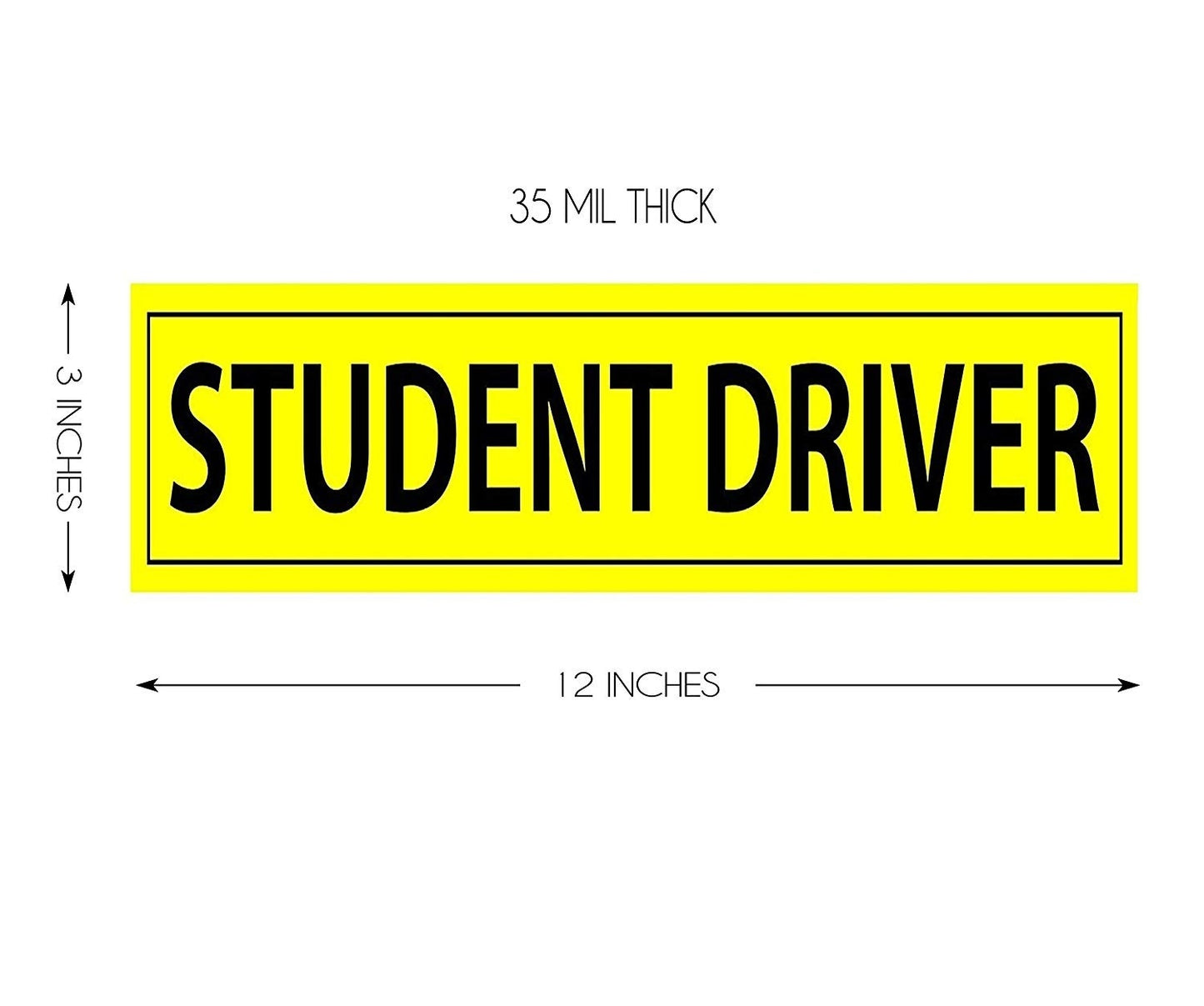 Hot Flexible Student Driver - A  Driver's Bumper Sticker - Car SUV Car Window Door Bumper Decal