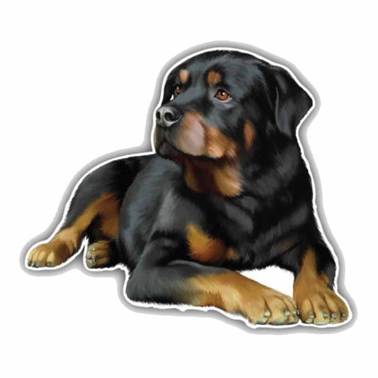 Fashion 11CMx9.6CM Rottweiler Dog Car Decoration Car Truck Car Window Door Bumper Sticker Decal