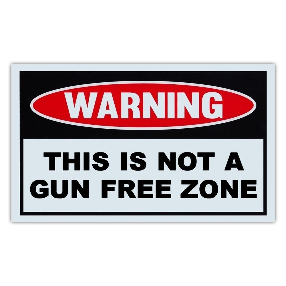 Warning Sign This is Not a Gun Zone 2nd Amendment