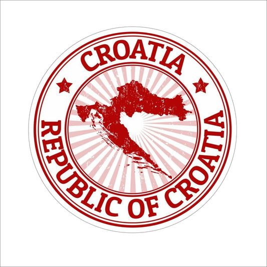 New Fashion  Republic of Croatia Badge Vinyl Car Bumper Sticker Wall Window Truck Windshield Decal