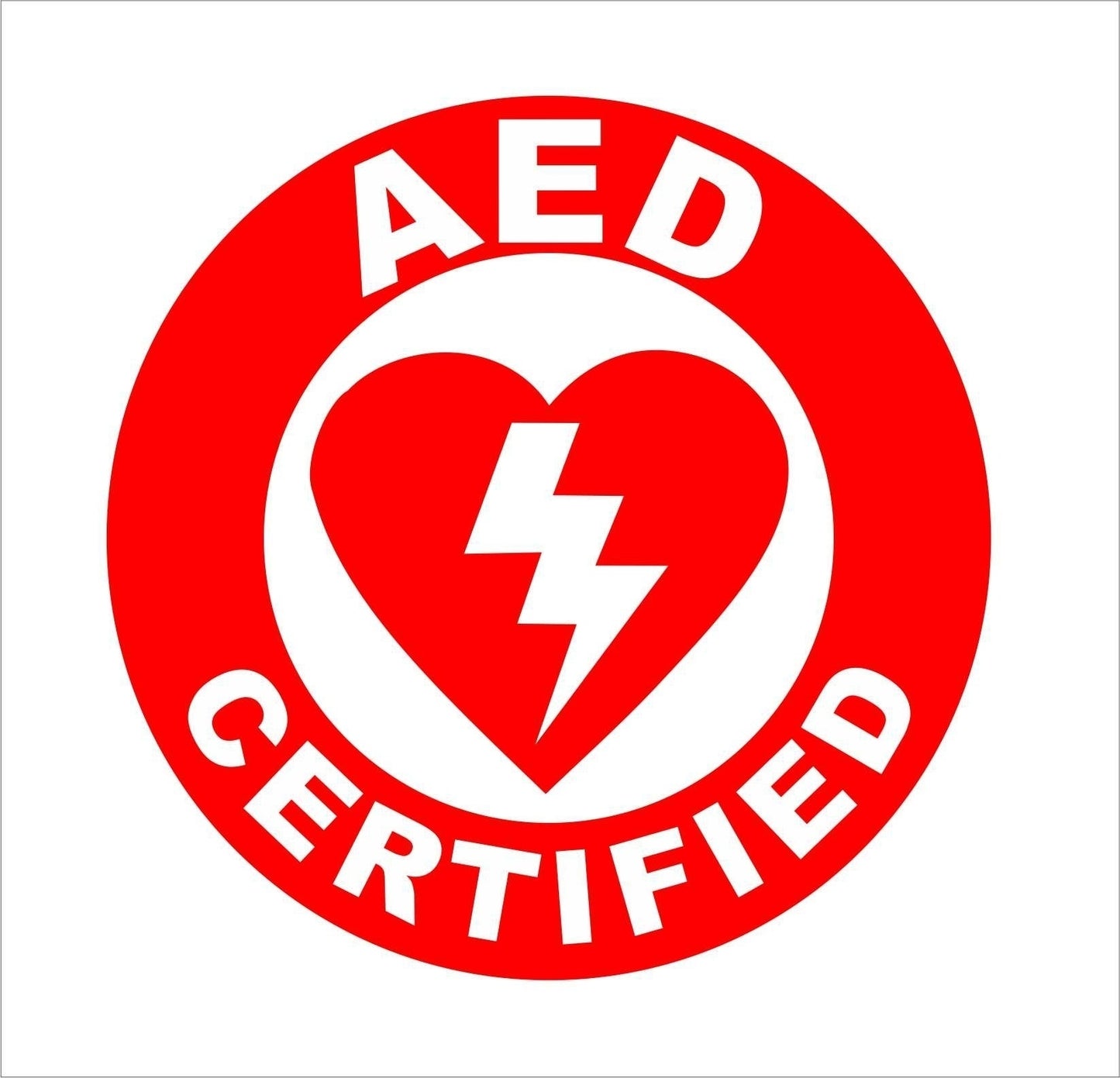 Hot  AED Certified Hard Hat Decal Helmet Sticker Safety CPR First Aid Rescue EMT