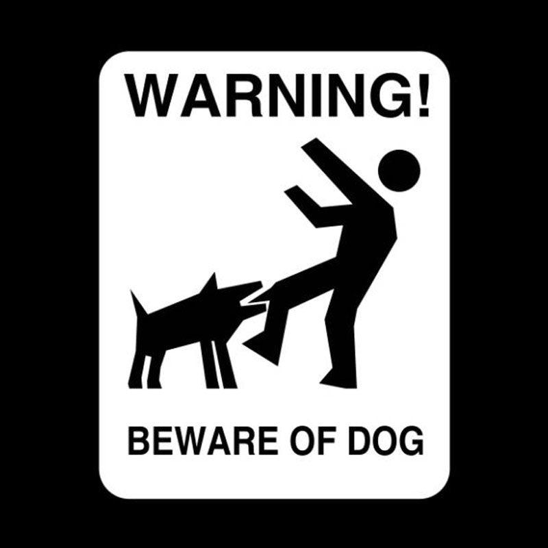 Hot   BEWARE OF DOG To Remind The Individual Warning Car Stickers Vinyl Decal