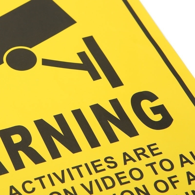 New Hot  CCTV Surveillance Security 24 Hour Monitor Camera Warning Stickers Sign Lables